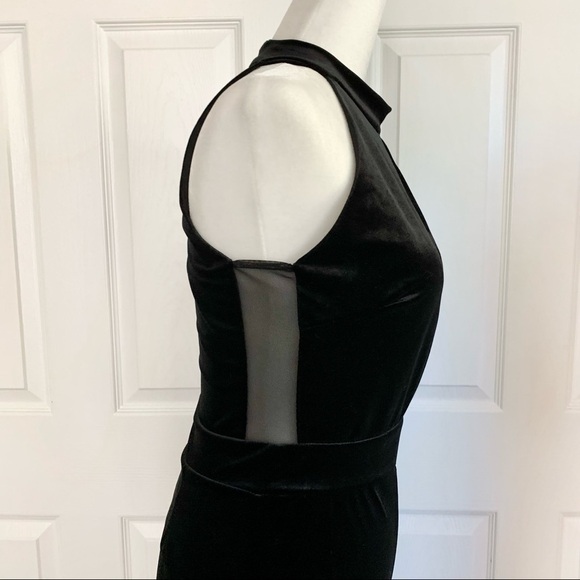 Stella Luce Black Velvet Romper Jumpsuit - Picture 4 of 7